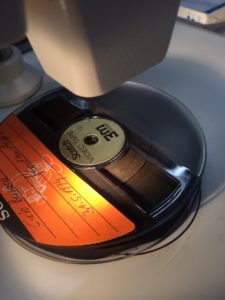 Mikroskopische Untersuchung eines 1/2"-Open Reel Magnetbandes