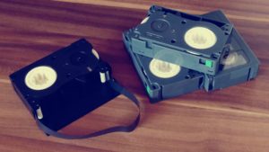 Mini VHS Kassetten für die Aufnahme mit der Kamera